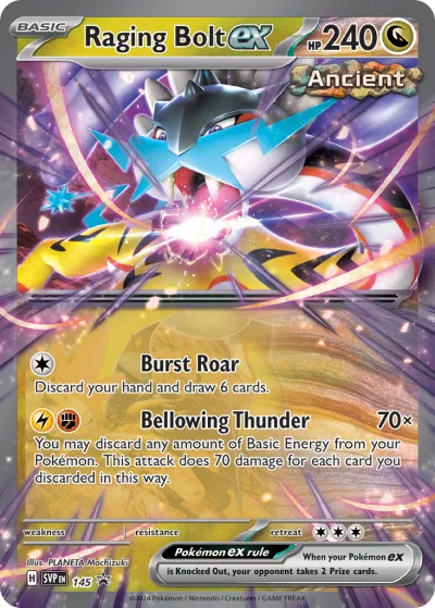 145 Raging Bolt ex Scarlet & Violet Black Star Promos 2023 145 Raging Bolt ex Scarlet & Violet Black Star Promos 2023