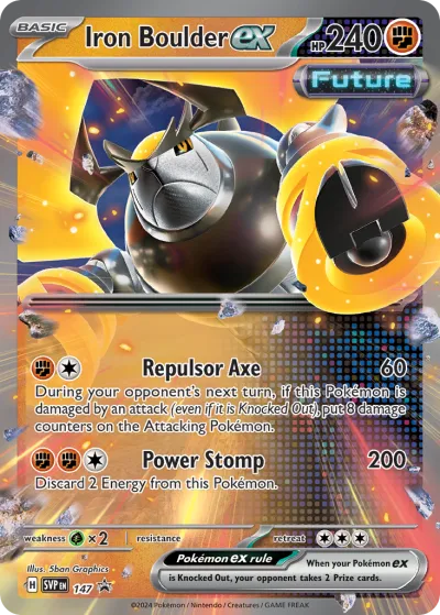 147 Iron Boulder ex Scarlet & Violet Black Star Promos 2023 147 Iron Boulder ex Scarlet & Violet Black Star Promos 2023