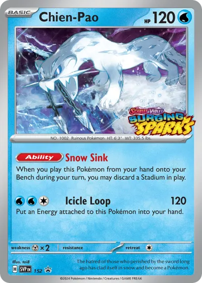 152 Chien-Pao Scarlet & Violet Black Star Promos 2023 152 Chien-Pao Scarlet & Violet Black Star Promos 2023