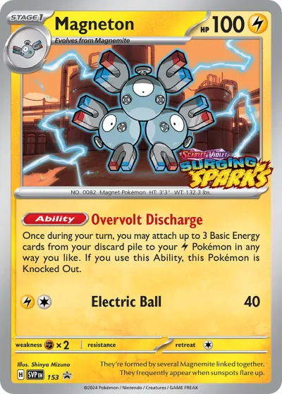 153 Magneton Scarlet & Violet Black Star Promos 2023 153 Magneton Scarlet & Violet Black Star Promos 2023