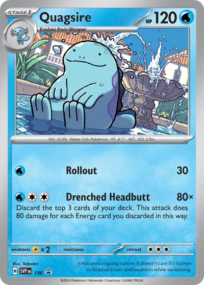 156 Quagsire Scarlet & Violet Black Star Promos 2023 156 Quagsire Scarlet & Violet Black Star Promos 2023