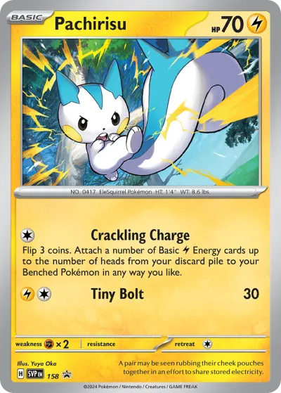 158 Pachirisu Scarlet & Violet Black Star Promos 2023 158 Pachirisu Scarlet & Violet Black Star Promos 2023