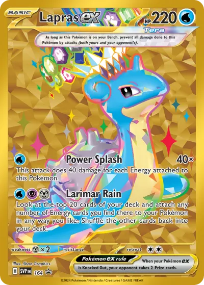 164 Lapras ex Scarlet & Violet Black Star Promos 2023 164 Lapras ex Scarlet & Violet Black Star Promos 2023