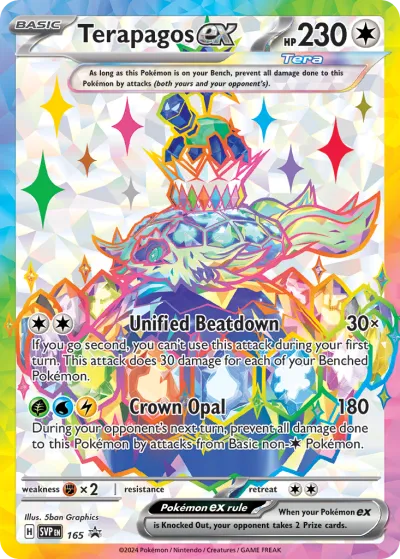 165 Terapagos ex Scarlet & Violet Black Star Promos 2023 165 Terapagos ex Scarlet & Violet Black Star Promos 2023