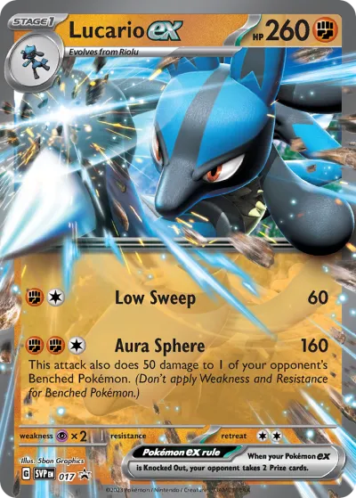 17 Lucario ex Scarlet & Violet Black Star Promos 2023