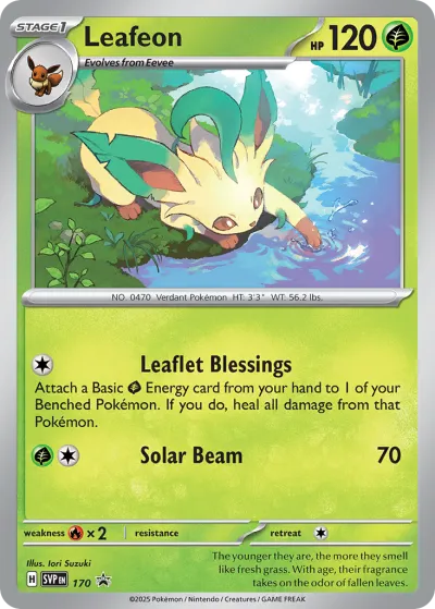 170 Leafeon Scarlet & Violet Black Star Promos 2023 170 Leafeon Scarlet & Violet Black Star Promos 2023