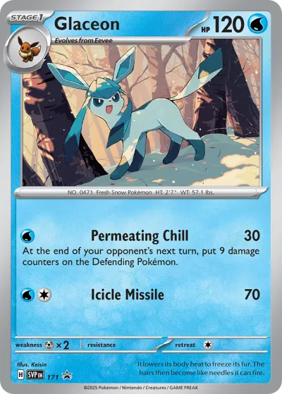171 Glaceon Scarlet & Violet Black Star Promos 2023 171 Glaceon Scarlet & Violet Black Star Promos 2023