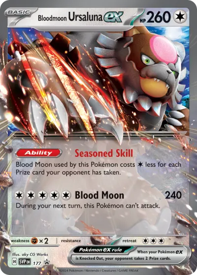 177 Bloodmoon Ursaluna ex Scarlet & Violet Black Star Promos 2023 177 Bloodmoon Ursaluna ex Scarlet & Violet Black Star Promos 2023