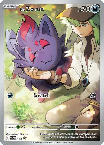 189 N's Zorua Scarlet & Violet Black Star Promos 2023 189 N's Zorua Scarlet & Violet Black Star Promos 2023