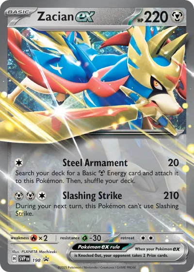 198 Zacian ex Scarlet & Violet Black Star Promos 2023 198 Zacian ex Scarlet & Violet Black Star Promos 2023