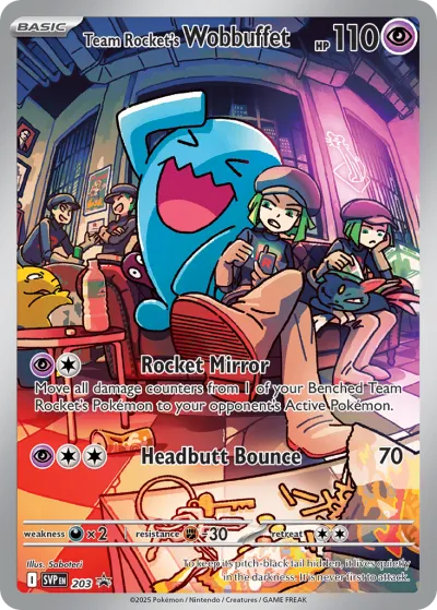203 Team Rocket's Wobbuffet Scarlet & Violet Black Star Promos 2023 203 Team Rocket's Wobbuffet Scarlet & Violet Black Star Promos 2023