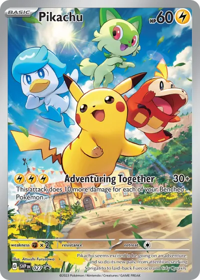 27 Pikachu Scarlet & Violet Black Star Promos 2023 27 Pikachu Scarlet & Violet Black Star Promos 2023