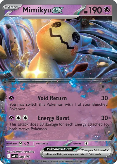 4 Mimikyu ex Scarlet & Violet Black Star Promos 2023