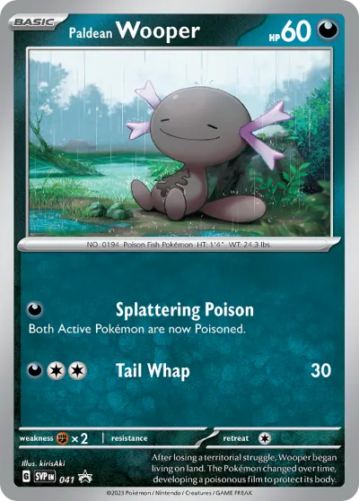 41 Paldean Wooper Scarlet & Violet Black Star Promos 2023 41 Paldean Wooper Scarlet & Violet Black Star Promos 2023