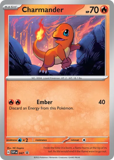 47 Charmander Scarlet & Violet Black Star Promos 2023 47 Charmander Scarlet & Violet Black Star Promos 2023