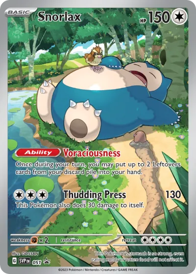 51 Snorlax Scarlet & Violet Black Star Promos 2023 51 Snorlax Scarlet & Violet Black Star Promos 2023
