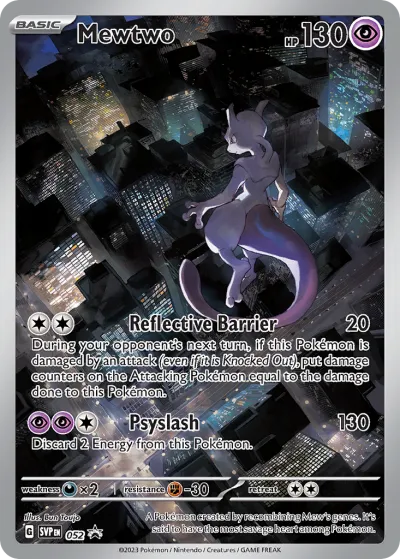 52 Mewtwo Scarlet & Violet Black Star Promos 2023 52 Mewtwo Scarlet & Violet Black Star Promos 2023