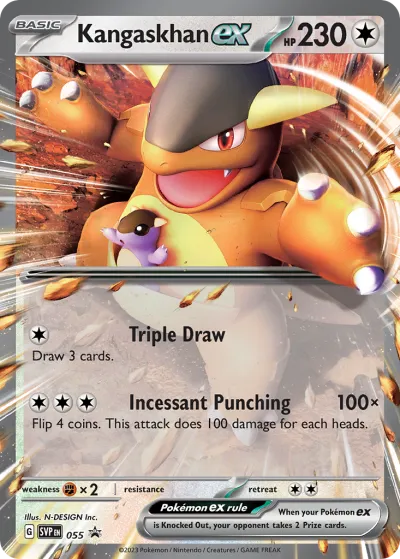 55 Kangaskhan ex Scarlet & Violet Black Star Promos 2023 55 Kangaskhan ex Scarlet & Violet Black Star Promos 2023