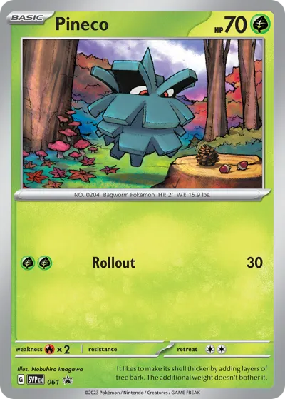 61 Pineco Scarlet & Violet Black Star Promos 2023 61 Pineco Scarlet & Violet Black Star Promos 2023