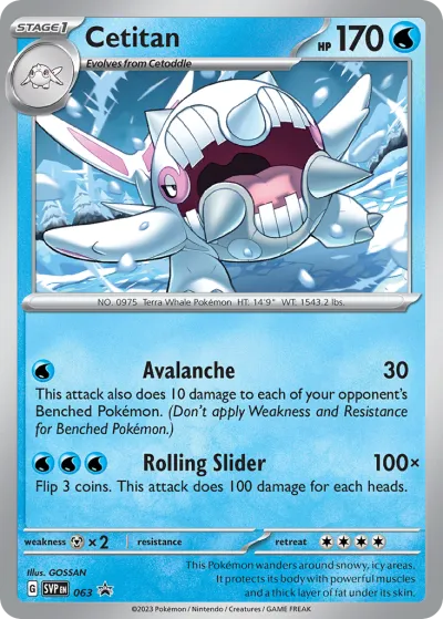 63 Cetitan Scarlet & Violet Black Star Promos 2023 63 Cetitan Scarlet & Violet Black Star Promos 2023