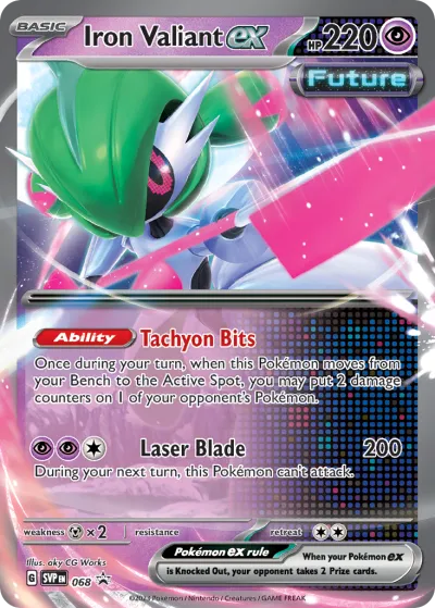 68 Iron Valiant ex Scarlet & Violet Black Star Promos 2023 68 Iron Valiant ex Scarlet & Violet Black Star Promos 2023