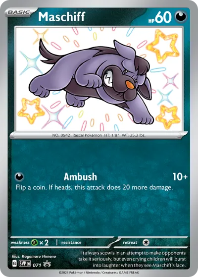 71 Maschiff Scarlet & Violet Black Star Promos 2023 71 Maschiff Scarlet & Violet Black Star Promos 2023