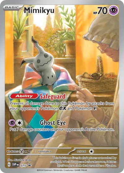75 Mimikyu Scarlet & Violet Black Star Promos 2023 75 Mimikyu Scarlet & Violet Black Star Promos 2023