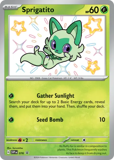76 Sprigatito Scarlet & Violet Black Star Promos 2023 76 Sprigatito Scarlet & Violet Black Star Promos 2023