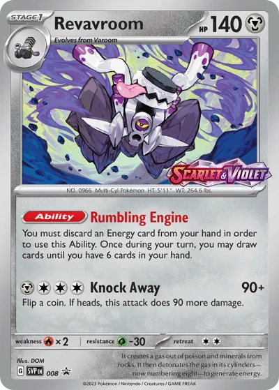 8 Revavroom Scarlet & Violet Black Star Promos 2023