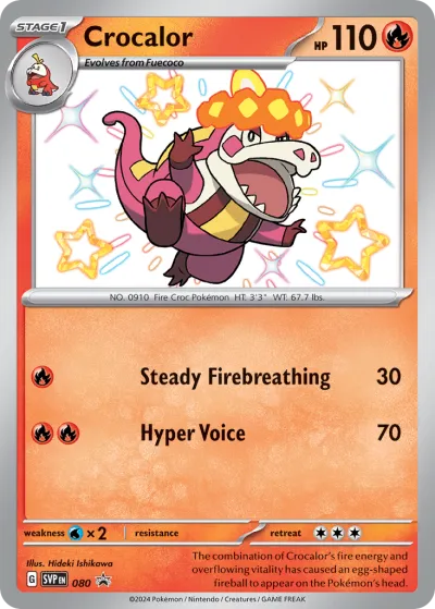 80 Crocalor Scarlet & Violet Black Star Promos 2023 80 Crocalor Scarlet & Violet Black Star Promos 2023