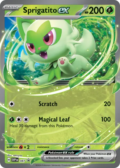 87 Sprigatito ex Scarlet & Violet Black Star Promos 2023 87 Sprigatito ex Scarlet & Violet Black Star Promos 2023
