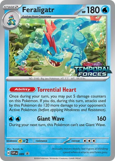 89 Feraligatr Scarlet & Violet Black Star Promos 2023 89 Feraligatr Scarlet & Violet Black Star Promos 2023