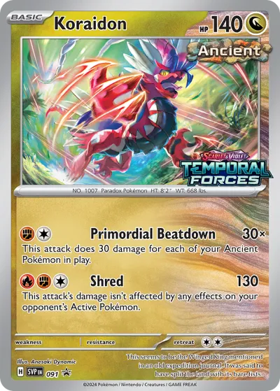 91 Koraidon Scarlet & Violet Black Star Promos 2023 91 Koraidon Scarlet & Violet Black Star Promos 2023