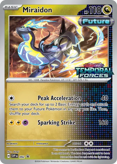 92 Miraidon Scarlet & Violet Black Star Promos 2023 92 Miraidon Scarlet & Violet Black Star Promos 2023