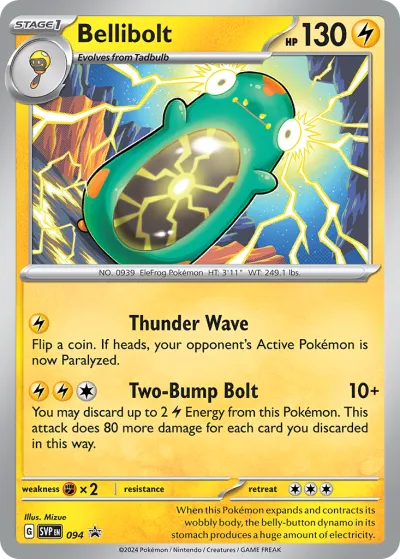 94 Bellibolt Scarlet & Violet Black Star Promos 2023 94 Bellibolt Scarlet & Violet Black Star Promos 2023