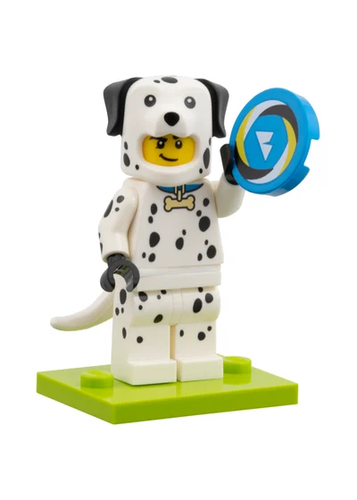Fan im Kostüm eines Dalmatiners – Minifigur aus LEGO Minifiguren Serie 28 Tiere (71051-7)