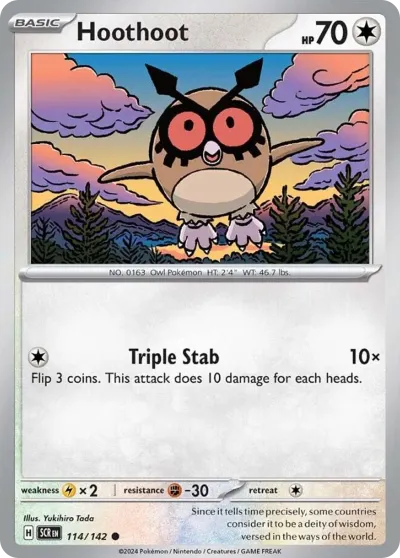 114 Hoothoot Stellar Crown 2024 114 Hoothoot Stellar Crown 2024