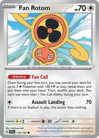 118 Fan Rotom Stellar Crown 2024 118 Fan Rotom Stellar Crown 2024