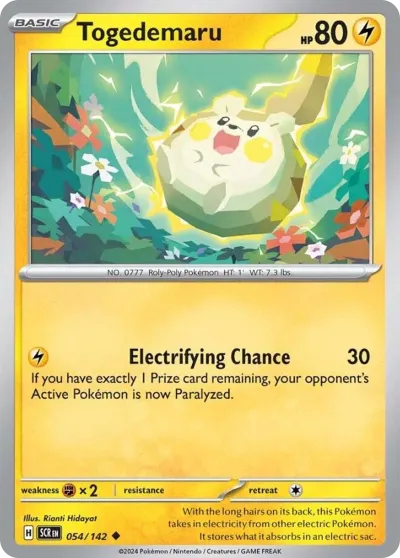 54 Togedemaru Stellar Crown 2024 54 Togedemaru Stellar Crown 2024