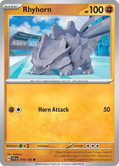74 Rhyhorn Stellar Crown 2024 74 Rhyhorn Stellar Crown 2024