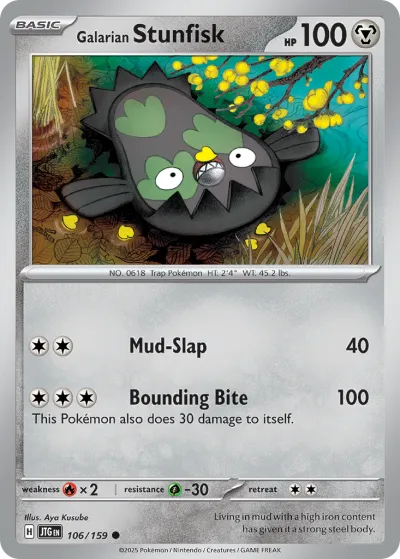 106 Galarian Stunfisk Journey Together 2025 106 Galarian Stunfisk Journey Together 2025