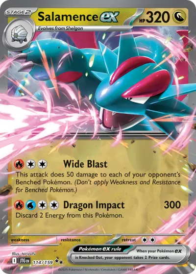 114 Salamence ex Journey Together 2025 114 Salamence ex Journey Together 2025