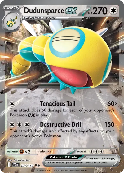 121 Dudunsparce ex Journey Together 2025 121 Dudunsparce ex Journey Together 2025