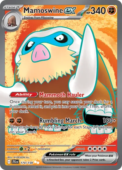 174 Mamoswine ex Journey Together 2025 174 Mamoswine ex Journey Together 2025