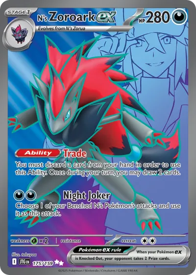 175 N's Zoroark ex Journey Together 2025 175 N's Zoroark ex Journey Together 2025
