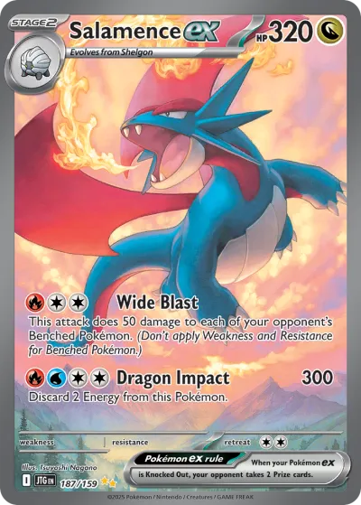 187 Salamence ex Journey Together 2025 187 Salamence ex Journey Together 2025