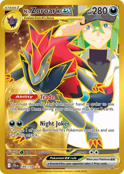 189 N's Zoroark ex Journey Together 2025 189 N's Zoroark ex Journey Together 2025