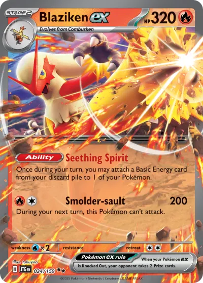 24 Blaziken ex Journey Together 2025