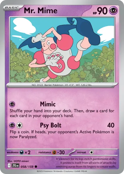 58 Mr. Mime Journey Together 2025 58 Mr. Mime Journey Together 2025
