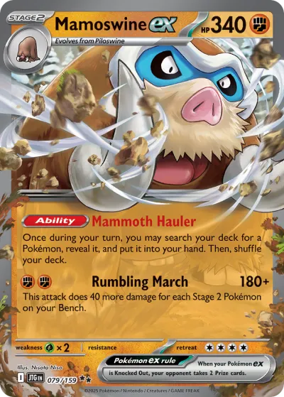 79 Mamoswine ex Journey Together 2025 79 Mamoswine ex Journey Together 2025